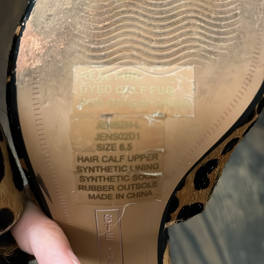 🧶Steven by Steve Madden Animal print shoes size 6.5 - Picture 7 of 8